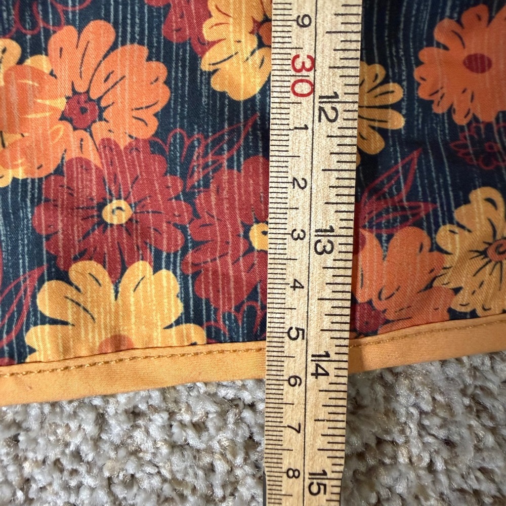 Maamgic Mens Floral Swim Trunks Orange Yellow Daisy Mesh Lined Board Shorts XL - Picture 6 of 10